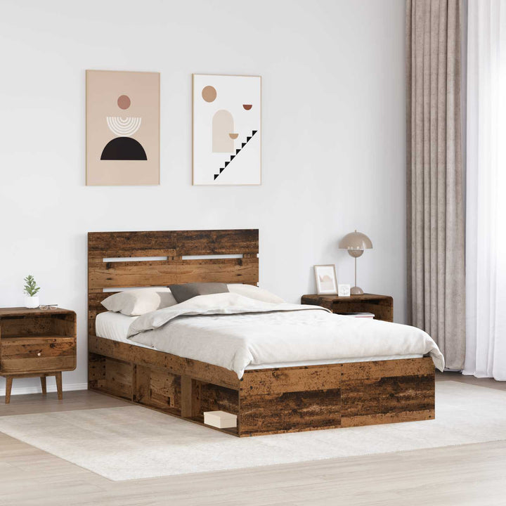 Sengestel Gammelt træ 120 x 200 cm Massiv fyrretræ
