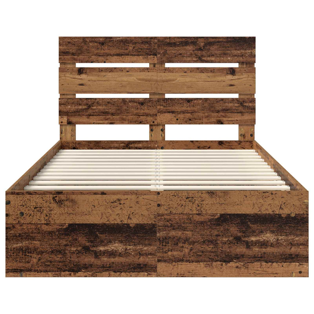 Sengestel Gammelt træ 120 x 200 cm Massiv fyrretræ