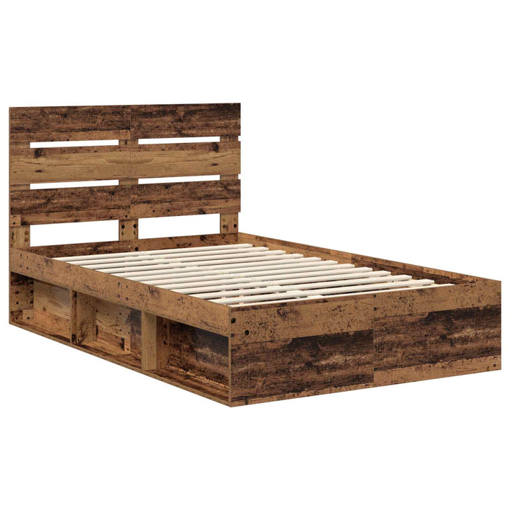 Sengestel Gammelt træ 120 x 190 cm Massiv fyrretræ