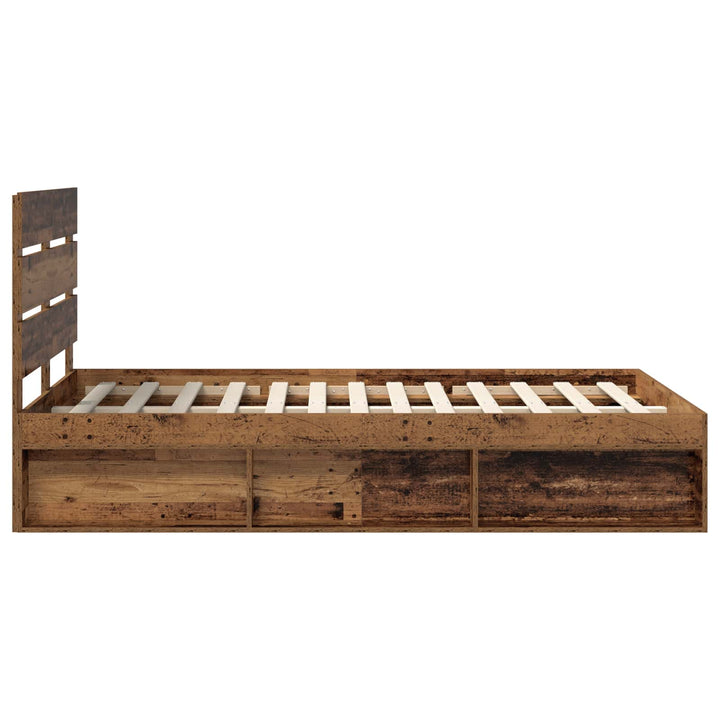Sengestel Gammelt træ 120 x 190 cm Massiv fyrretræ