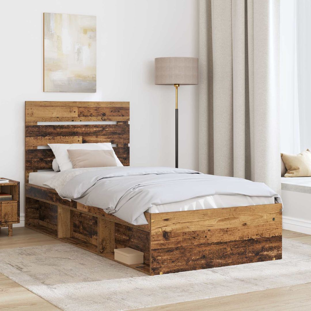 Sengestel Gammelt træ 90 x 200 cm Massiv fyrretræ