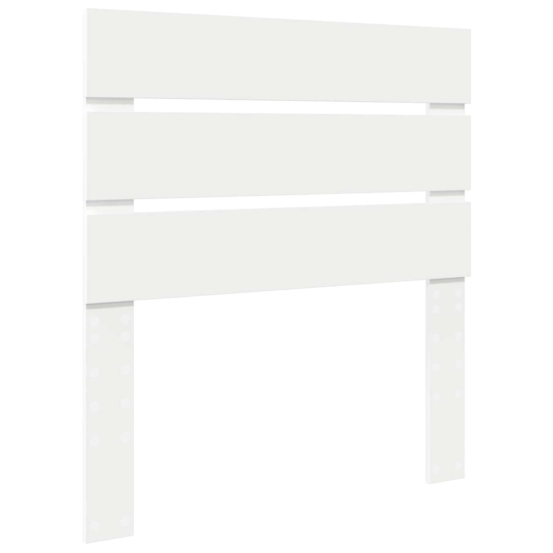 Sengestel med hovedgærde Hvid 75 x 190 cm Massiv fyrretræ