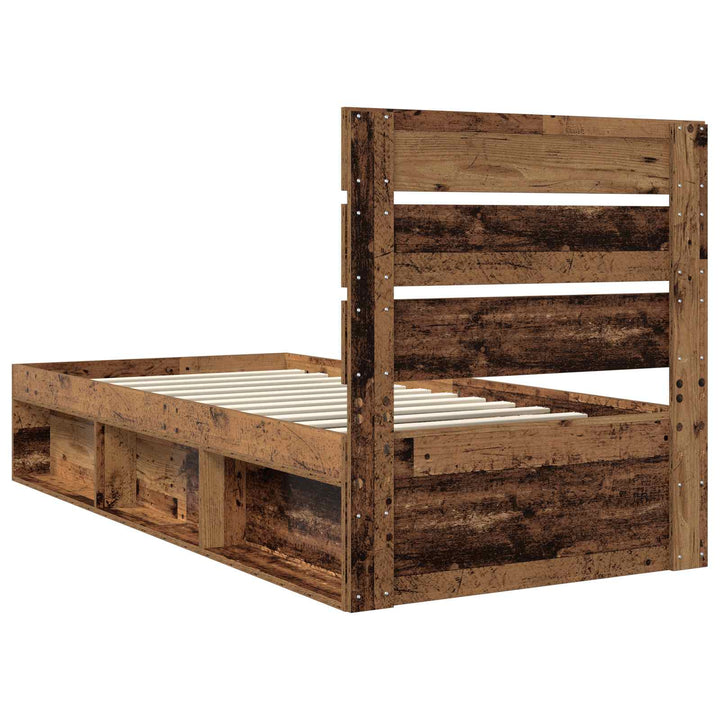 Sengestel Gammelt træ 75 x 190 cm Massiv fyrretræ