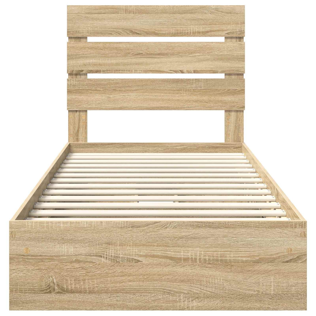 Opbevaringsseng Sonoma eg 70 x 190 cm Konstrueret træ