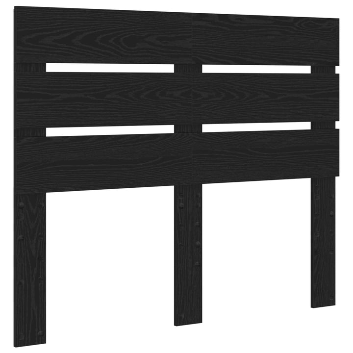 Sengestel med skuffe Sort eg 120 x 190 cm Konstrueret træ