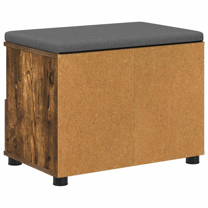 Hallbænk Røget Eg 60 x 38 x 46 cm Kunstigt træ og stof