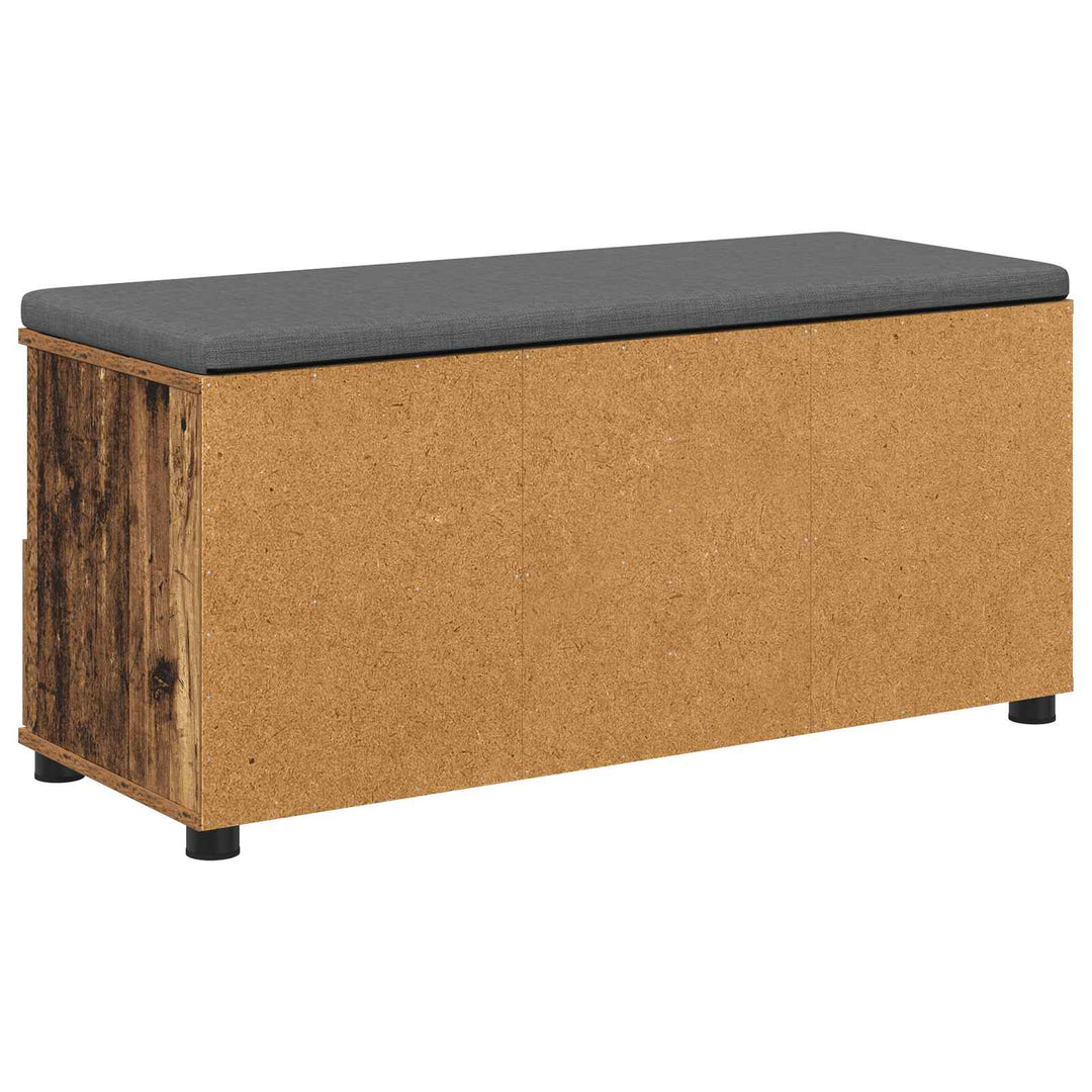 Hallbænk Gammelt træ 100 x 38 x 46 cm Kunstigt træ og stof