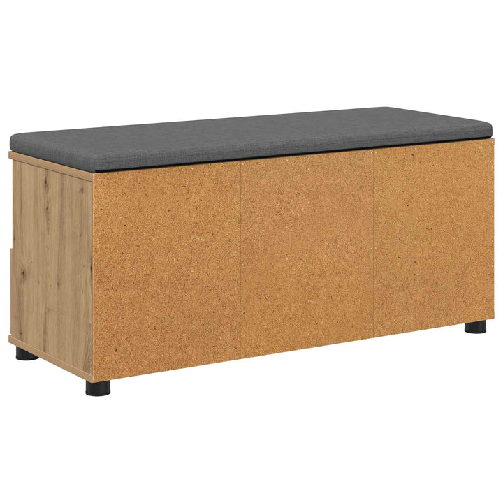 Hallbænk Artisan Eg 100 x 38 x 46 cm Kunstigt træ og stof