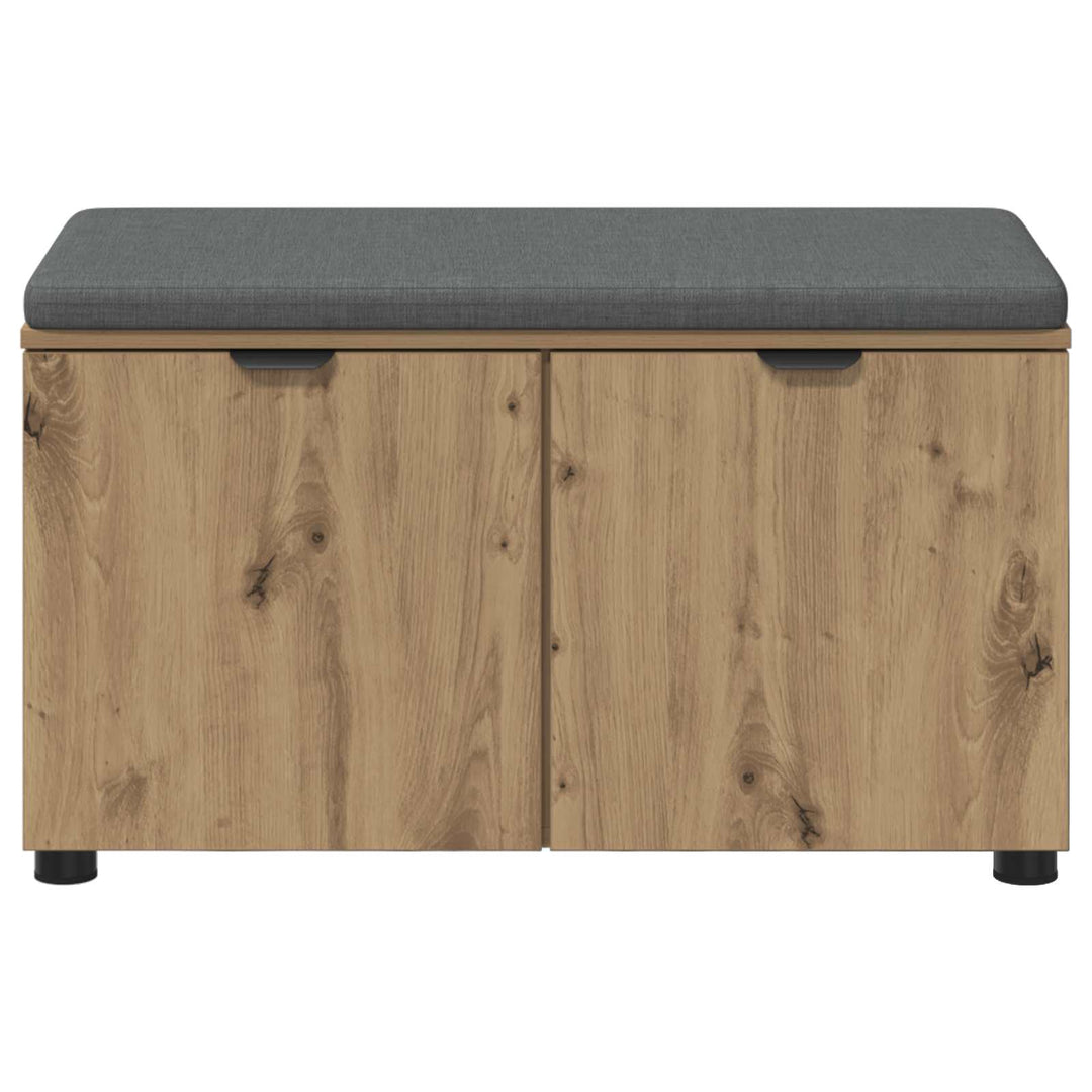 Hallbænk Artisan Eg 80 x 38 x 46 cm Kunstigt træ og stof