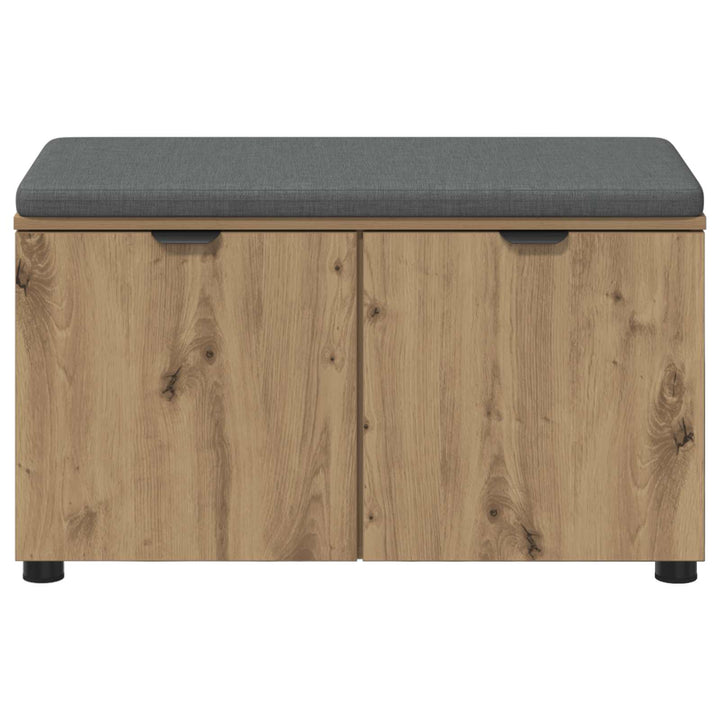 Hallbænk Artisan Eg 80 x 38 x 46 cm Kunstigt træ og stof