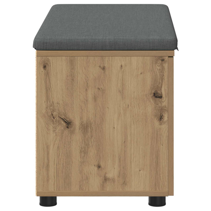 Hallbænk Artisan Eg 80 x 38 x 46 cm Kunstigt træ og stof