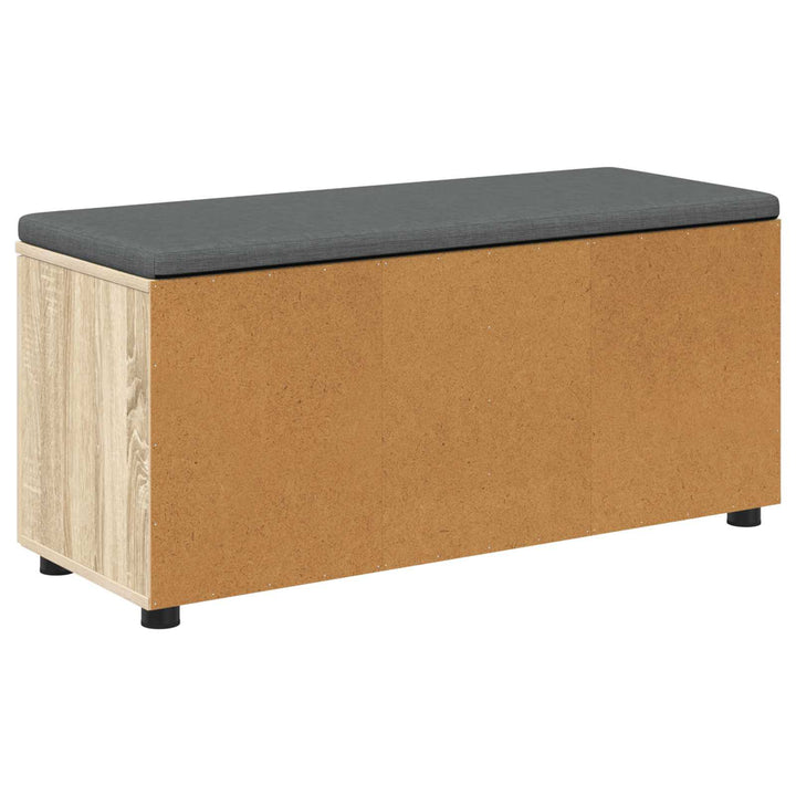 Hallbænk Sonoma eg 100 x 38 x 46 cm Kunstigt træ og stof