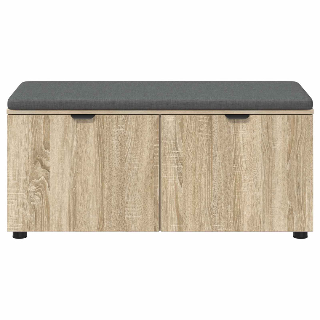 Hallbænk Sonoma eg 100 x 38 x 46 cm Kunstigt træ og stof