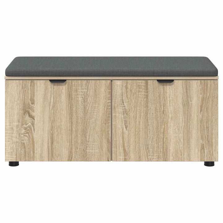 Hallbænk Sonoma eg 100 x 38 x 46 cm Kunstigt træ og stof