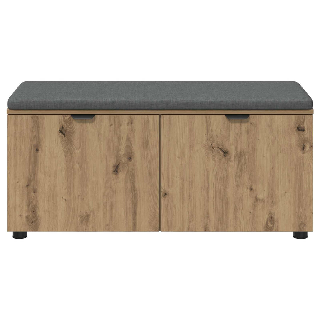 Hallbænk Artisan Eg 100 x 38 x 46 cm Kunstigt træ og stof