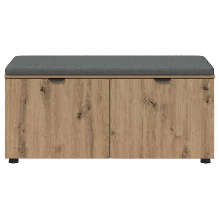 Hallbænk Artisan Eg 100 x 38 x 46 cm Kunstigt træ og stof