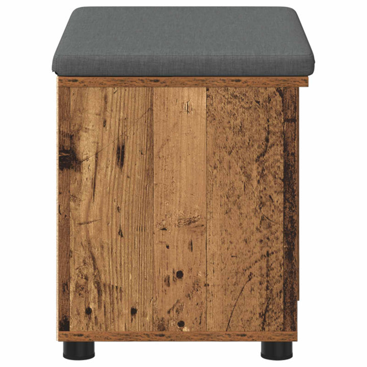Hallbænk Gammelt træ 60 x 38 x 46 cm Kunstigt træ og stof