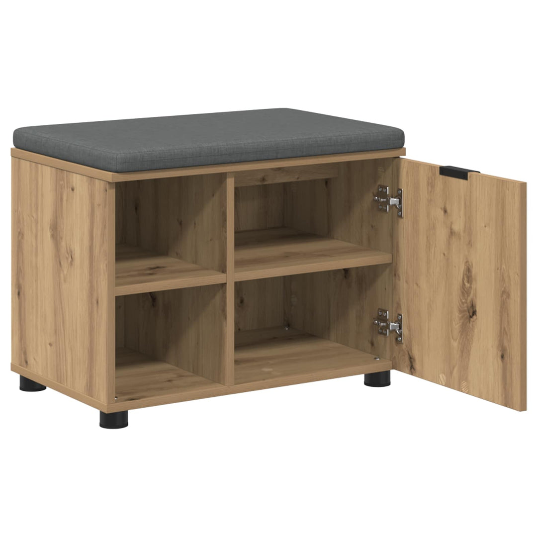 Hallbænk Artisan Eg 60 x 38 x 46 cm Kunstigt træ og stof