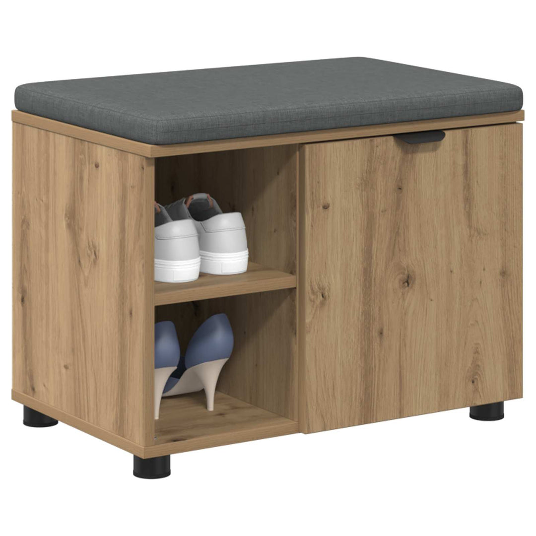 Hallbænk Artisan Eg 60 x 38 x 46 cm Kunstigt træ og stof