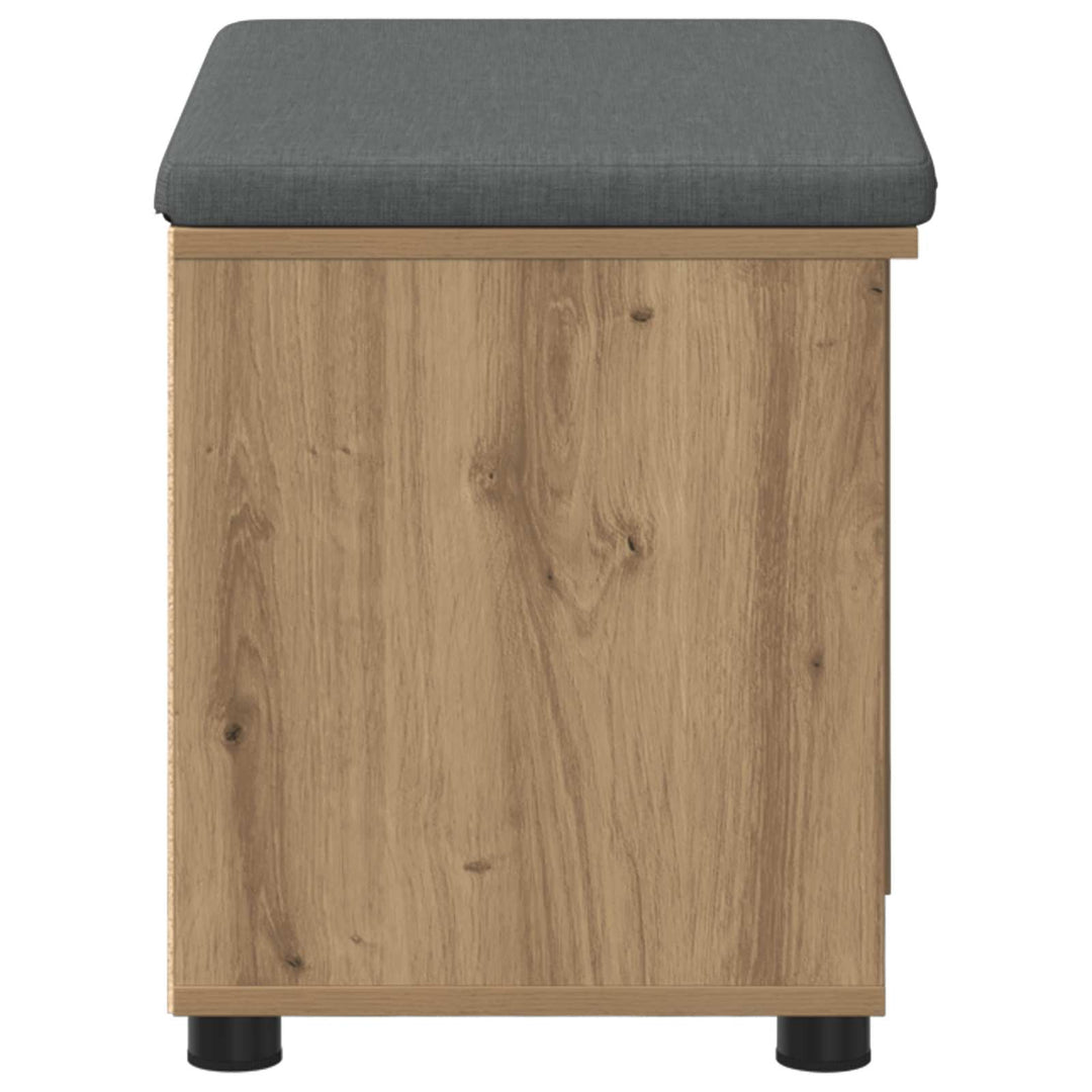 Hallbænk Artisan Eg 60 x 38 x 46 cm Kunstigt træ og stof