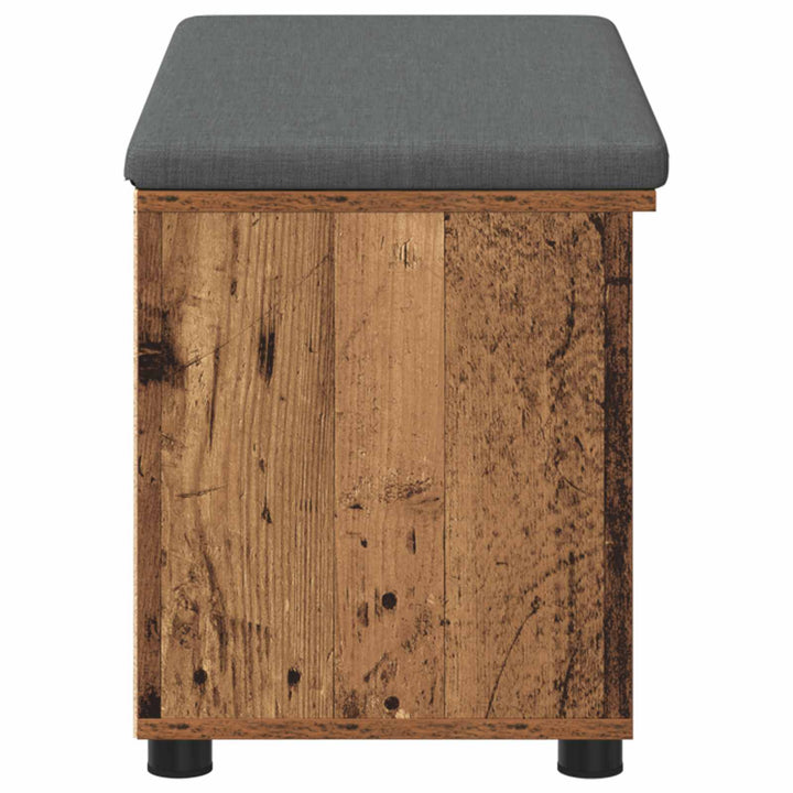 Hallbænk Gammelt træ 80 x 38 x 46 cm Kunstigt træ og stof