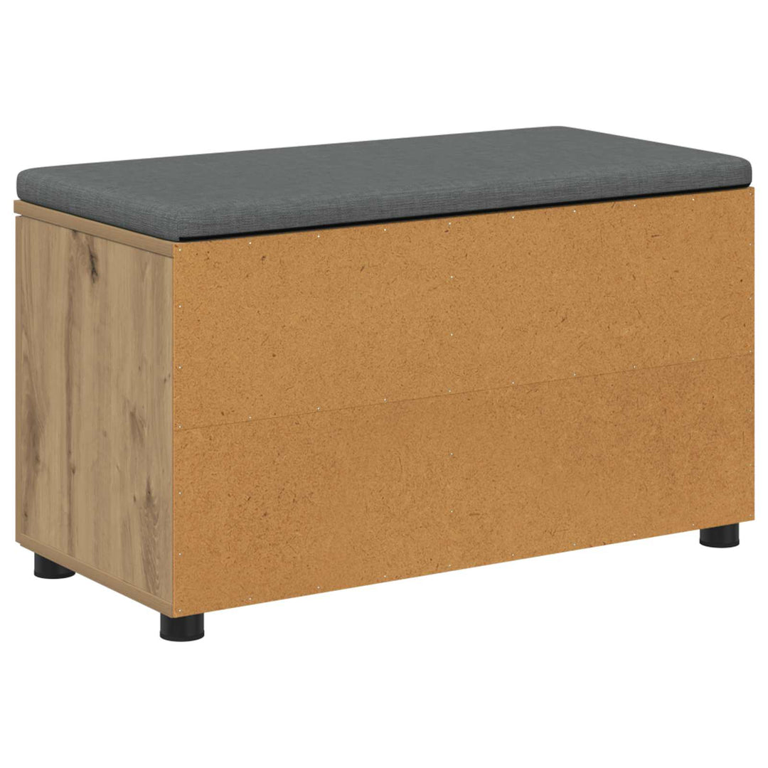 Hallbænk Artisan Eg 80 x 38 x 46 cm Kunstigt træ og stof