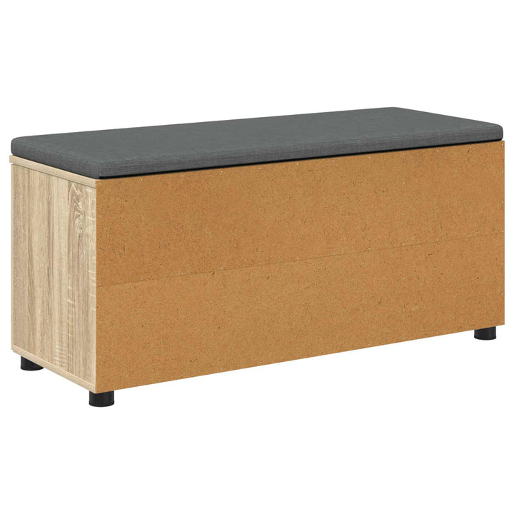 Hallbænk Sonoma eg 100 x 38 x 46 cm Kunstigt træ og stof