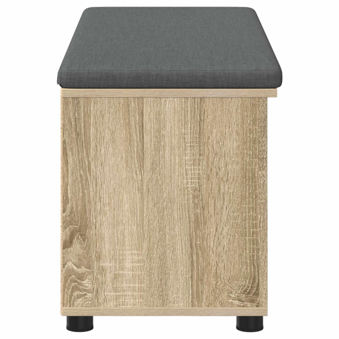 Hallbænk Sonoma eg 100 x 38 x 46 cm Kunstigt træ og stof