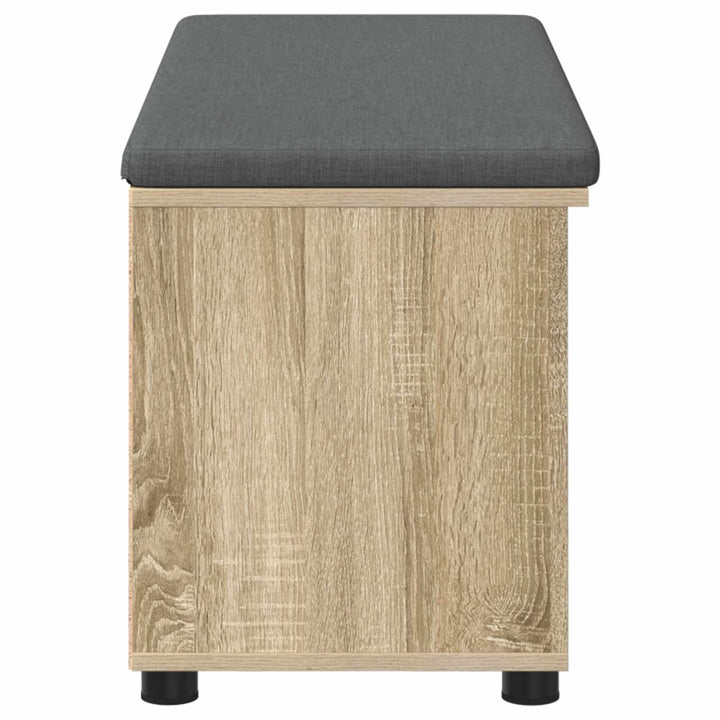Hallbænk Sonoma eg 100 x 38 x 46 cm Kunstigt træ og stof