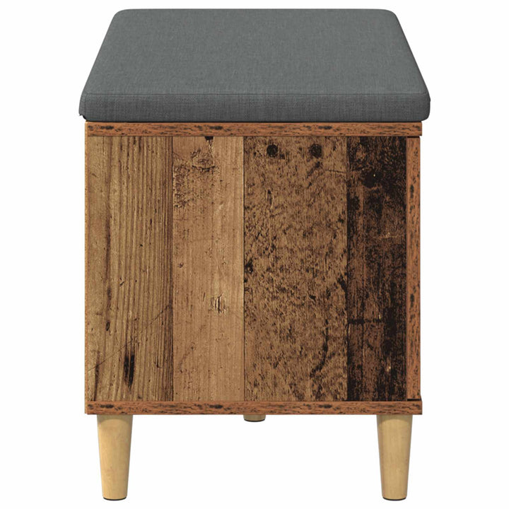 Hallbænk Gammelt træ 80 x 38 x 46 cm Kunstigt træ og stof