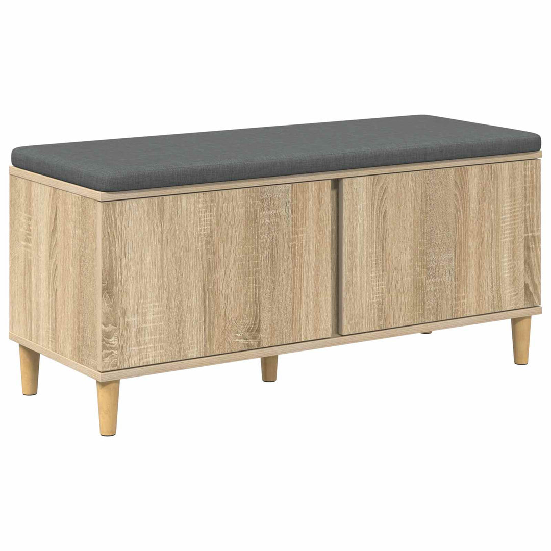 Hallbænk Sonoma eg 100 x 38 x 46 cm Kunstigt træ og stof