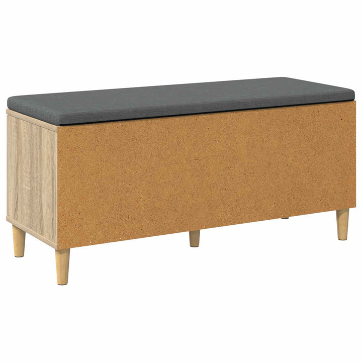 Hallbænk Sonoma eg 100 x 38 x 46 cm Kunstigt træ og stof