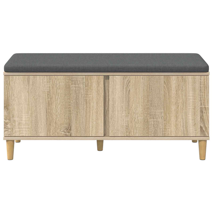 Hallbænk Sonoma eg 100 x 38 x 46 cm Kunstigt træ og stof