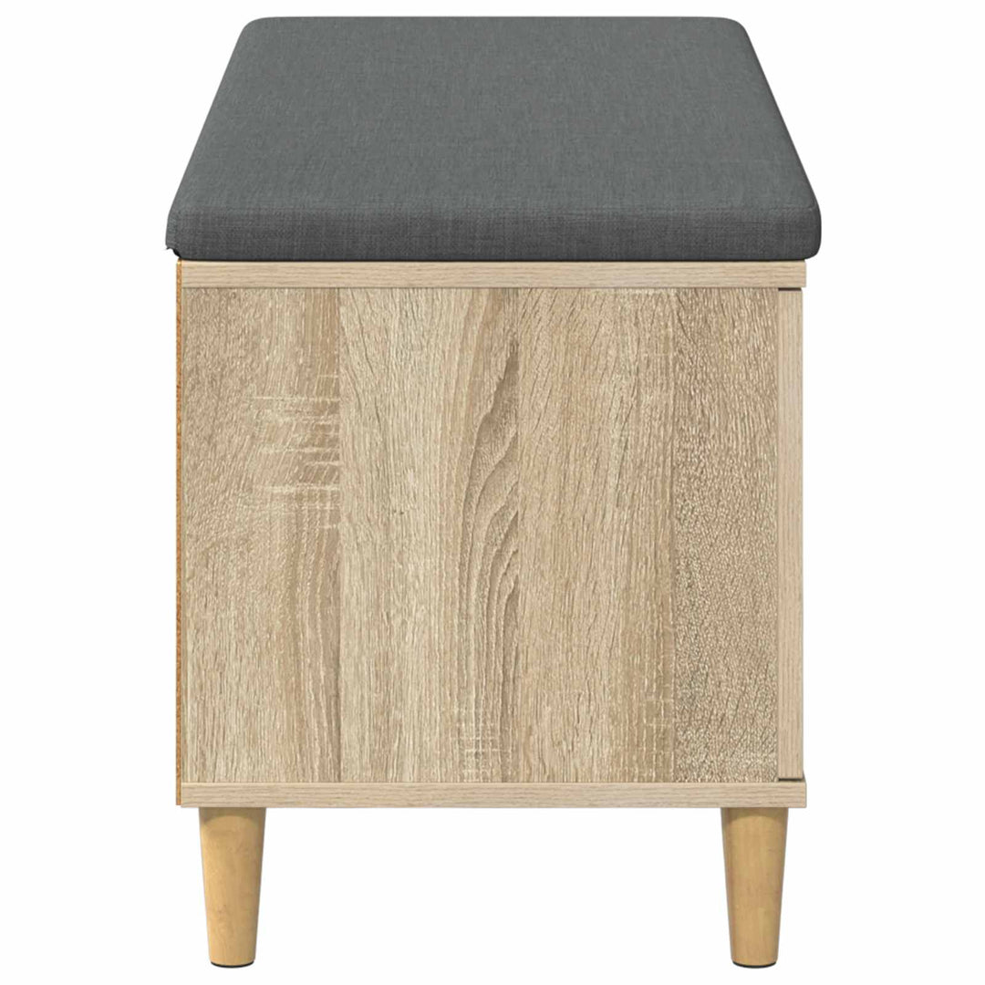 Hallbænk Sonoma eg 100 x 38 x 46 cm Kunstigt træ og stof