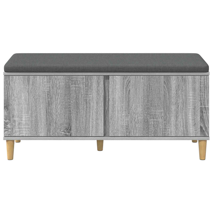Hallbænk Grå Sonoma 100 x 38 x 46 cm Kunstigt træ og stof