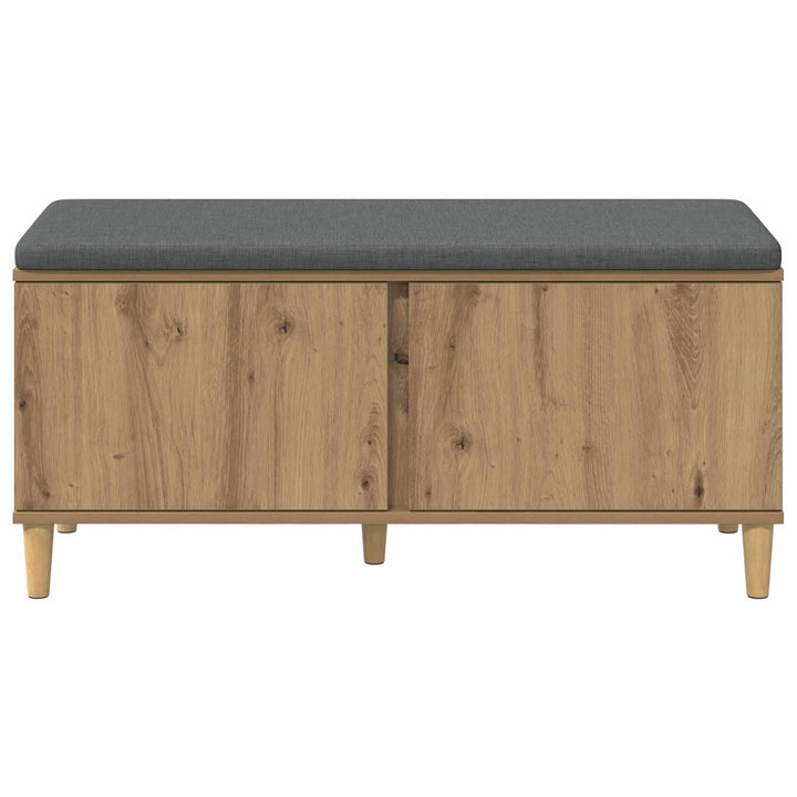 Hallbænk Artisan Eg 100 x 38 x 46 cm Kunstigt træ og stof