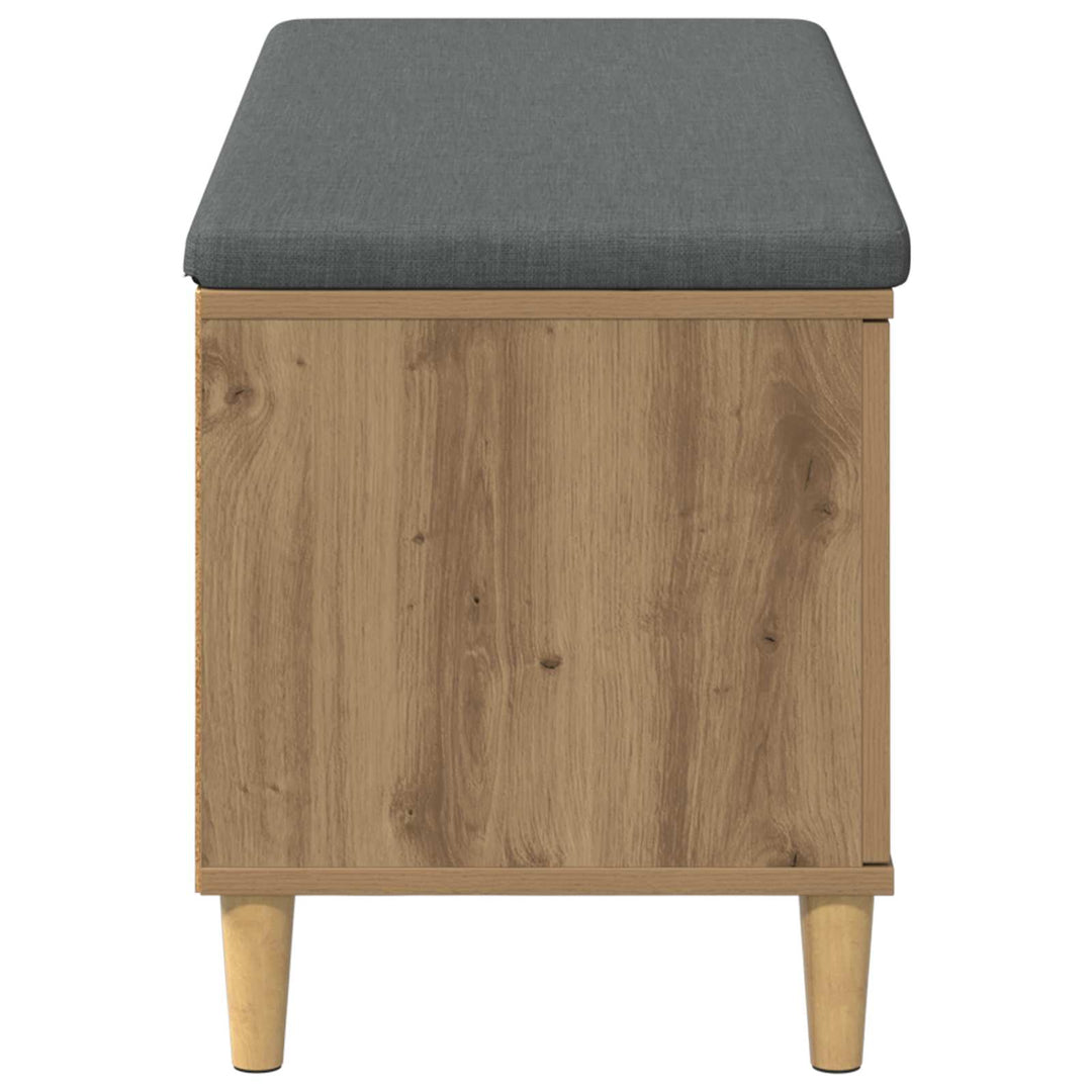 Hallbænk Artisan Eg 100 x 38 x 46 cm Kunstigt træ og stof