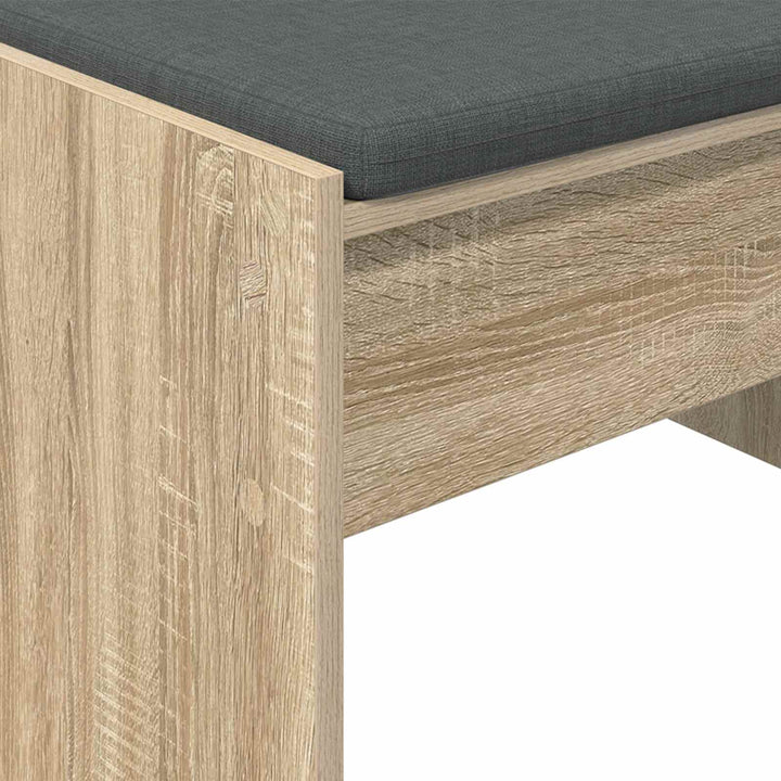 Hallbænk med pude Sonoma eg 83 x 38 x 40 cm