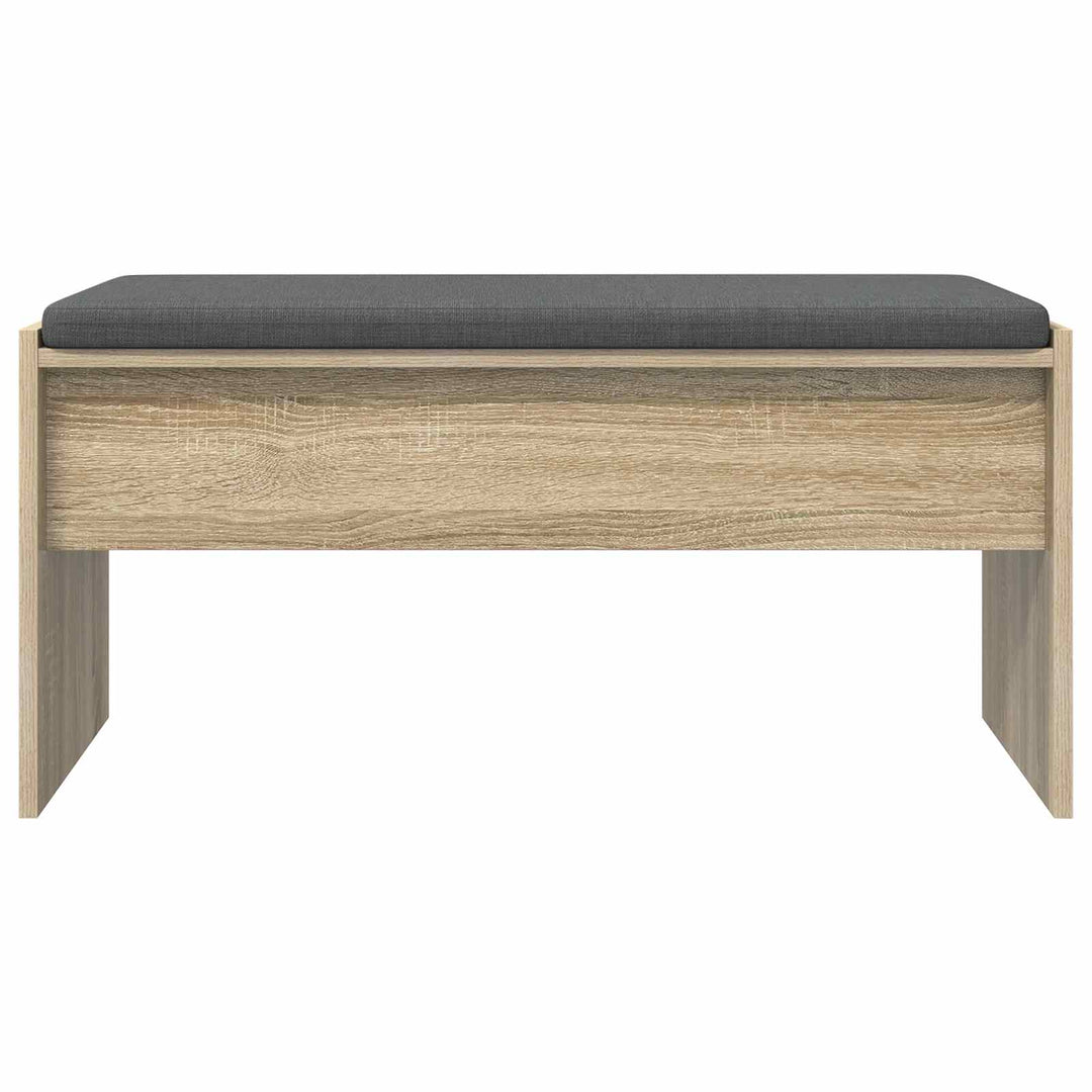 Hallbænk med pude Sonoma eg 83 x 38 x 40 cm