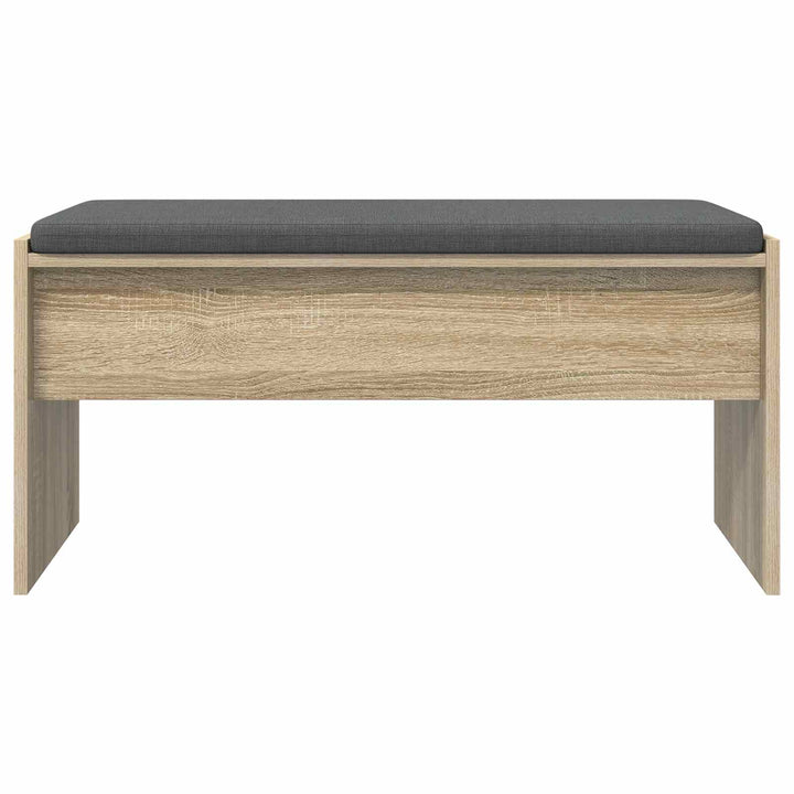 Hallbænk med pude Sonoma eg 83 x 38 x 40 cm