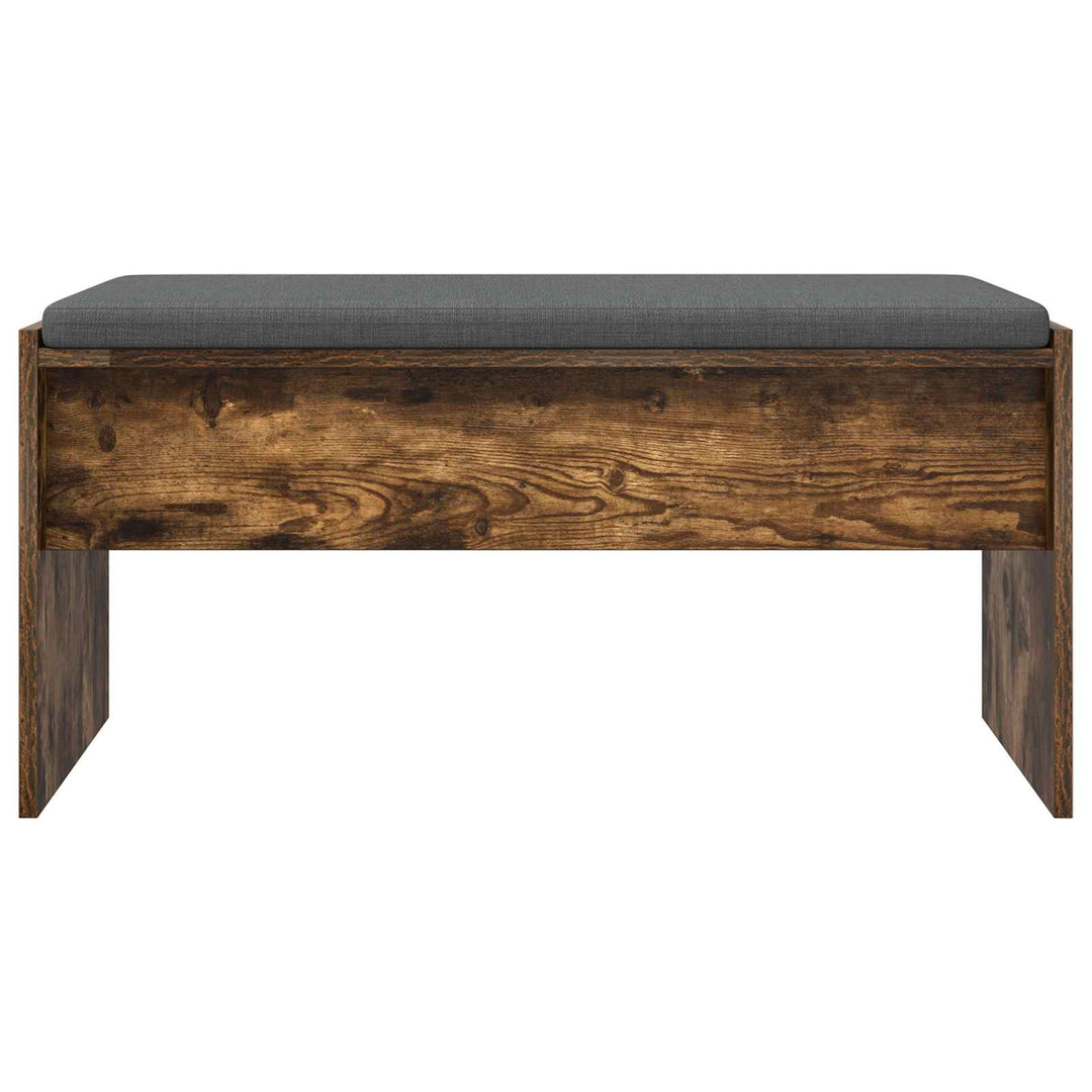 Hallbænk med pude Røget eg 83 x 38 x 40 cm