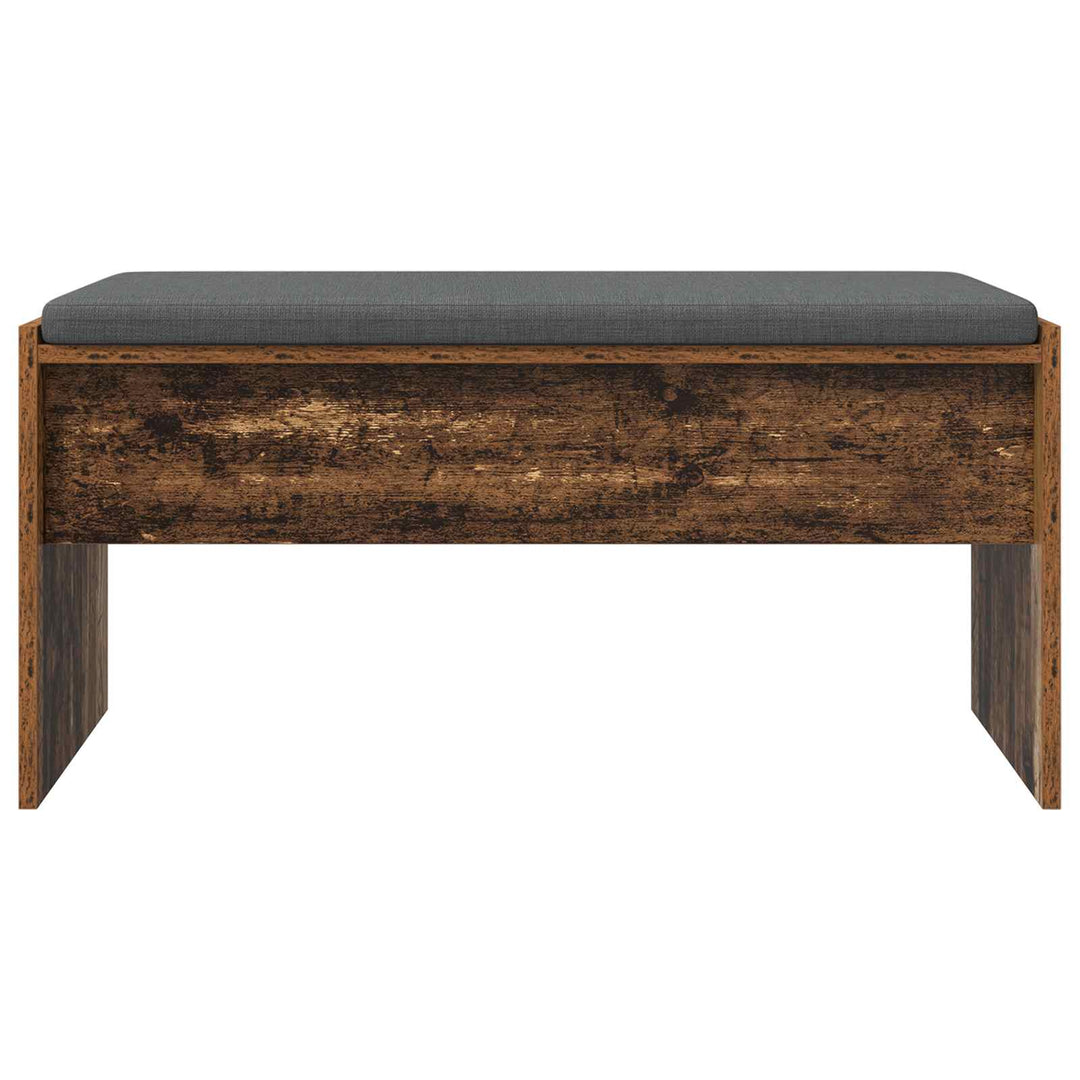 Hallbænk med pude Gammelt træ 83 x 38 x 40 cm