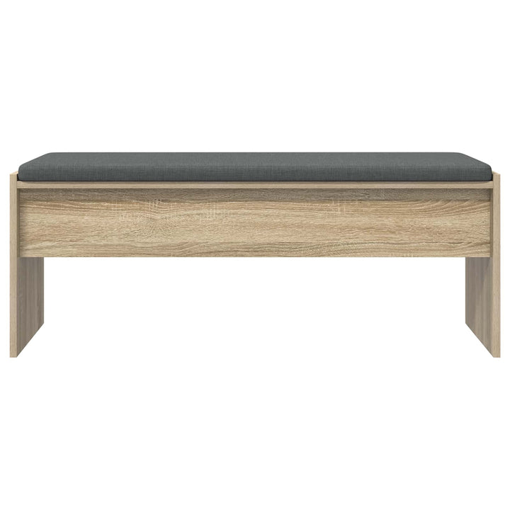 Hallbænk med pude Sonoma eg 103 x 38 x 40 cm
