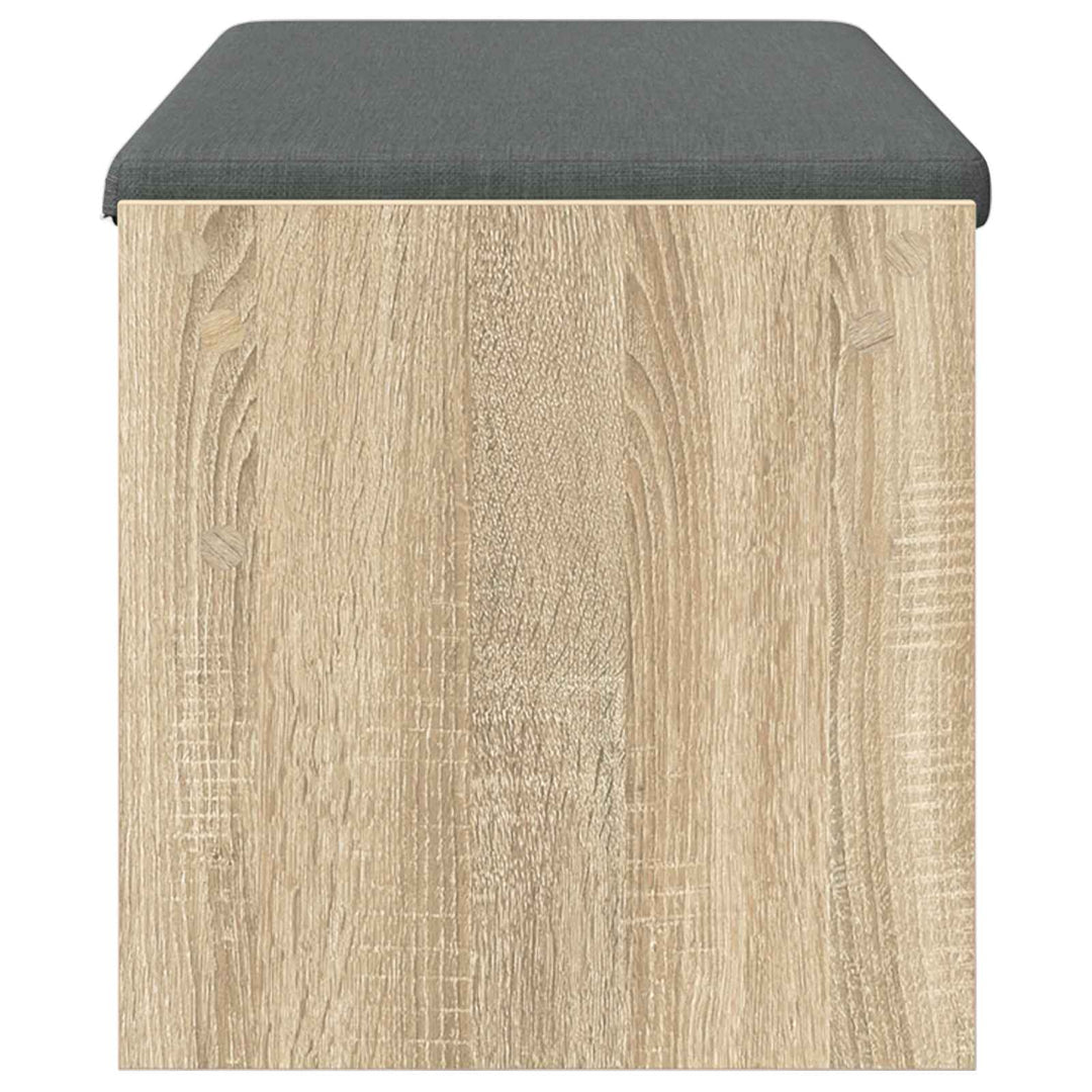 Hallbænk med pude Sonoma eg 103 x 38 x 40 cm