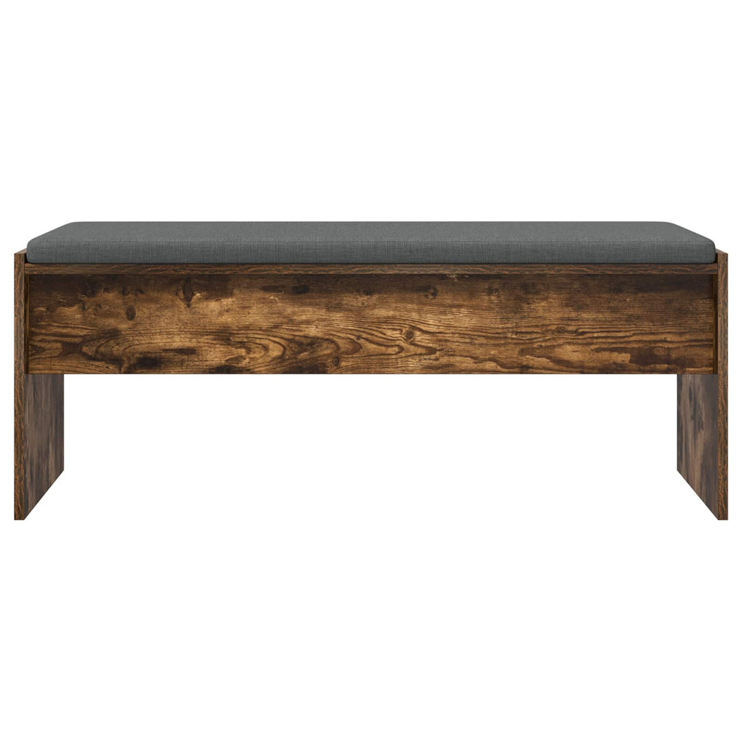Hallbænk med pude Røget eg 103 x 38 x 40 cm