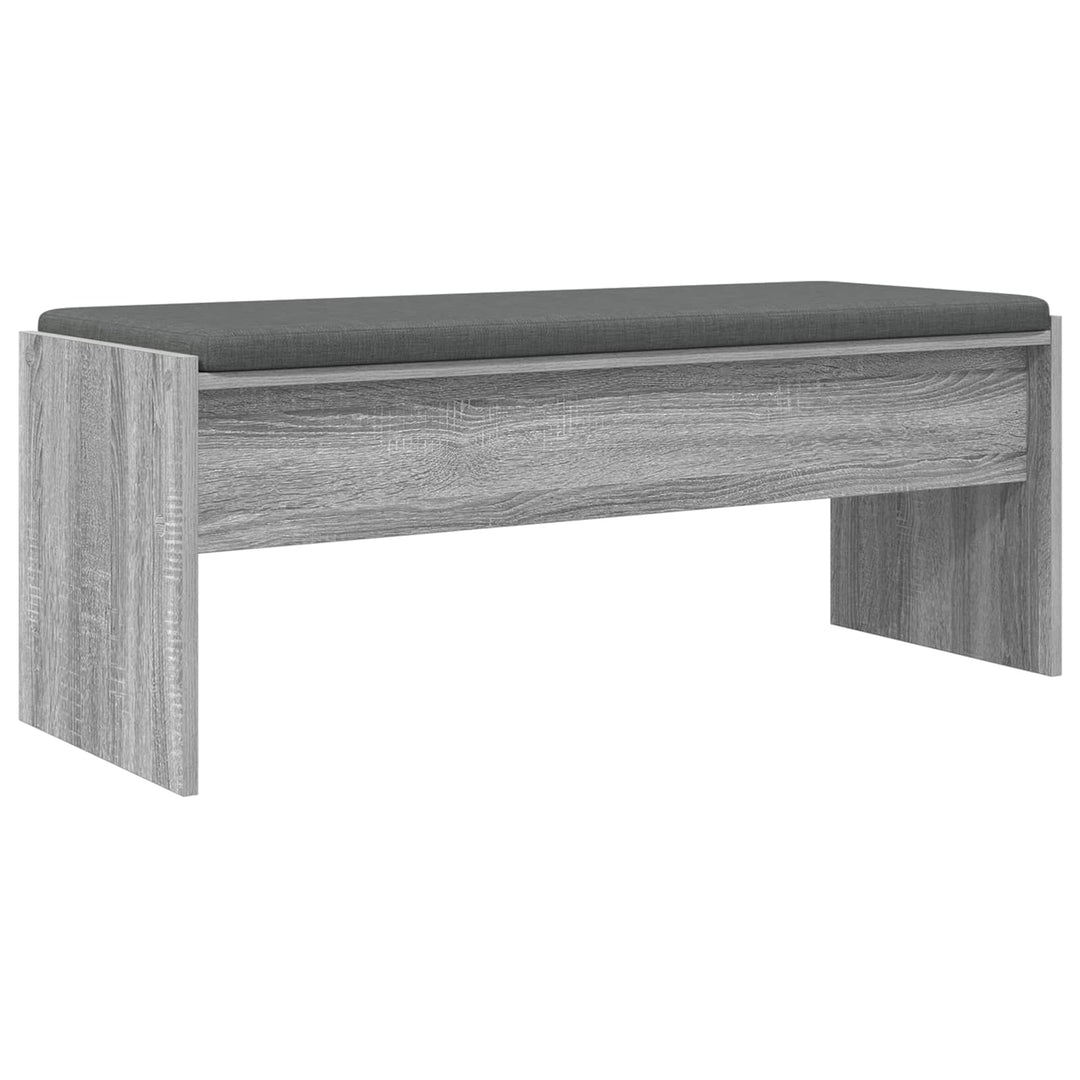 Hallbænk med pude Grå Sonoma 103 x 38 x 40 cm