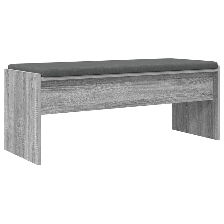 Hallbænk med pude Grå Sonoma 103 x 38 x 40 cm