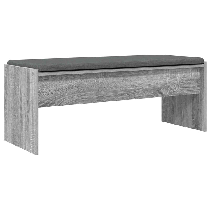 Hallbænk med pude Grå Sonoma 103 x 38 x 40 cm