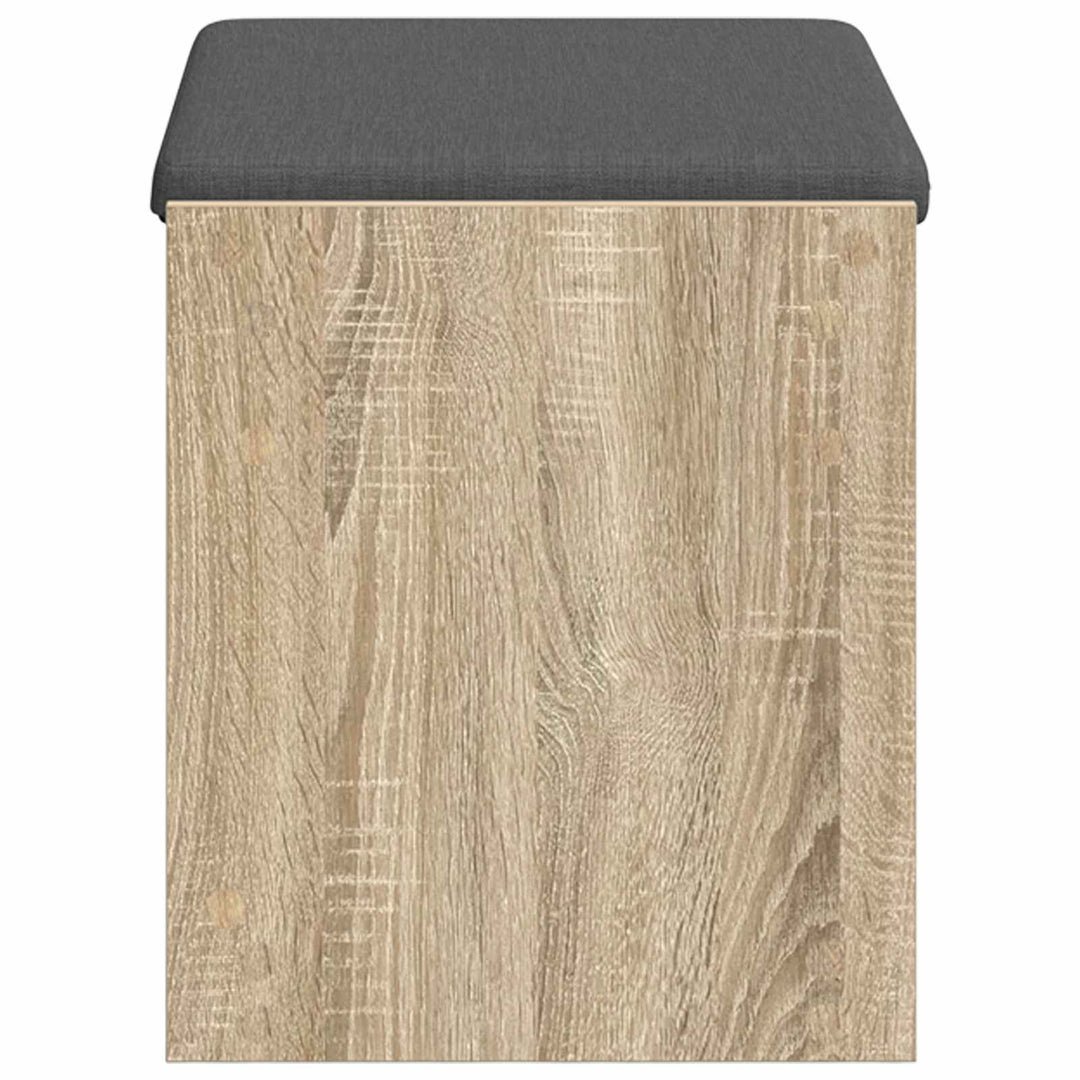 Hallbænk Sonoma eg 63 x 38 x 45 cm Kunstigt træ og stof
