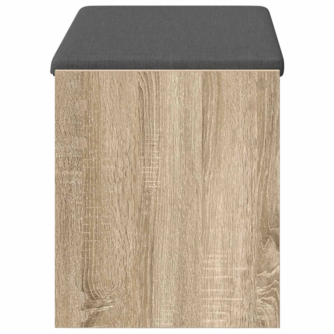 Hallbænk Sonoma eg 83 x 38 x 45 cm Kunstigt træ og stof